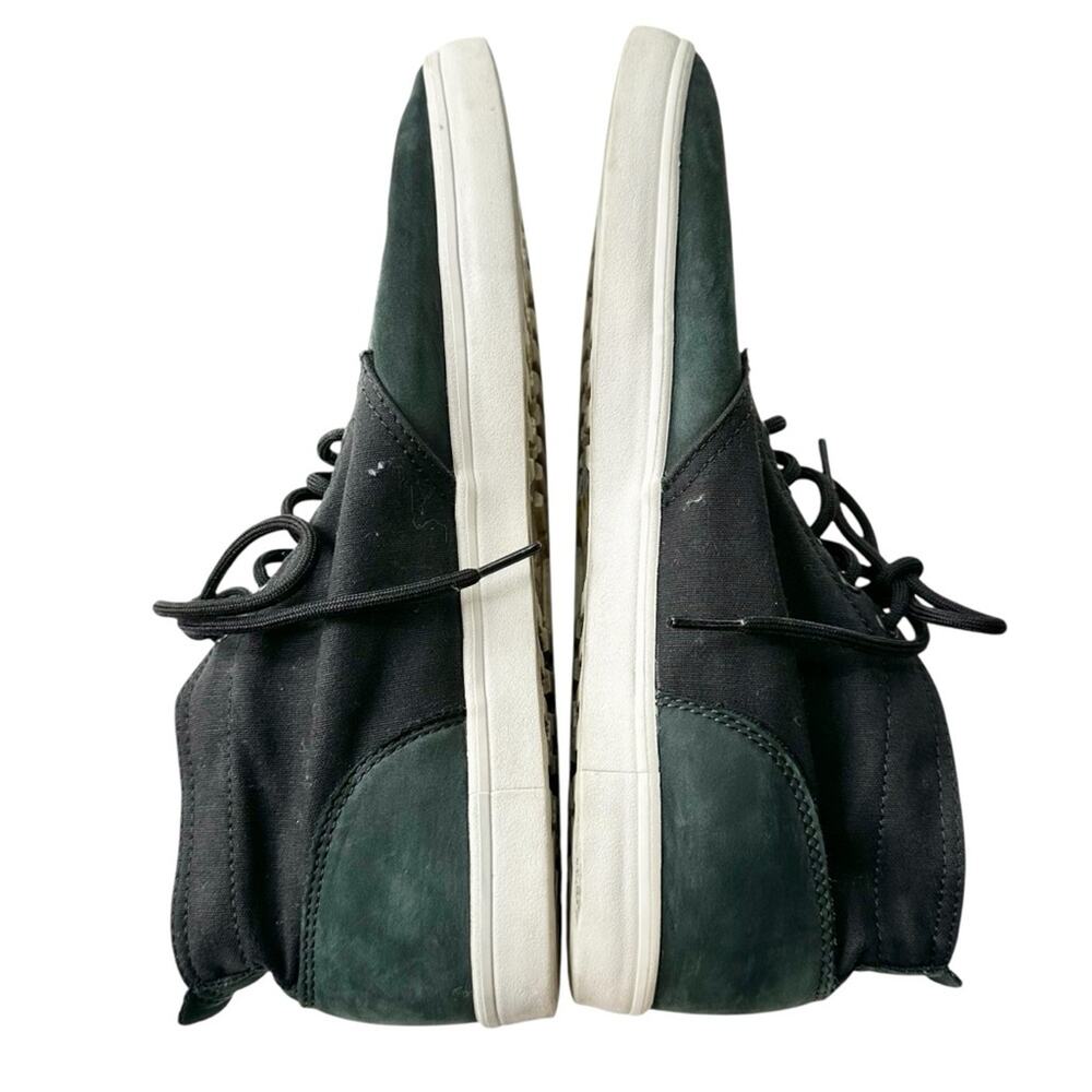 Timberland Newport Bay black canvas dark green suede men’s 10.5 chukka sneakers - Picture 6 of 10